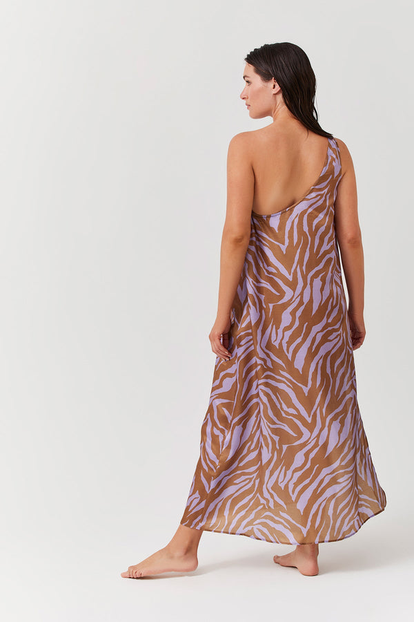 LUMA ONE SHOULDER SARONG DRESS