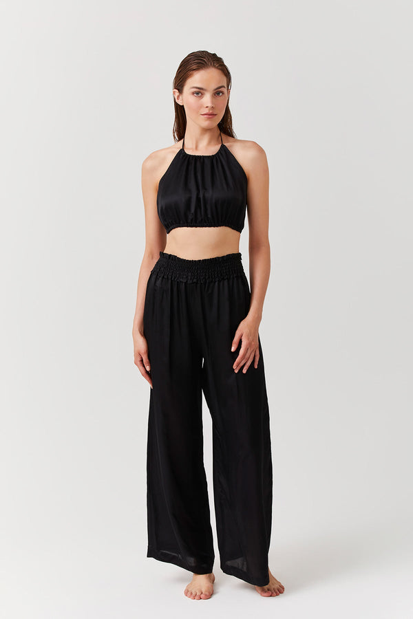 LUMA HALTER CROP TOP COVER UP
