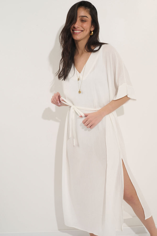 The Beach Dress White