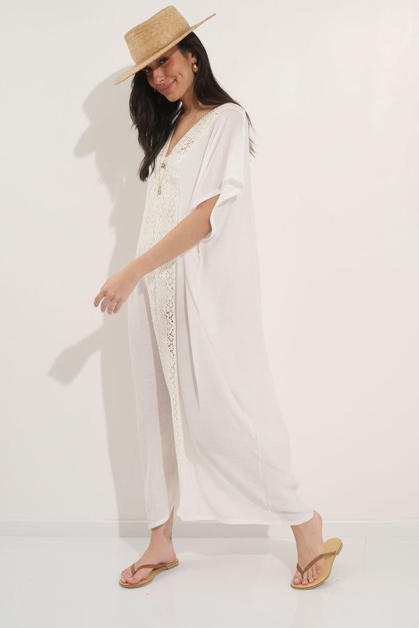 White Kaftan Dress