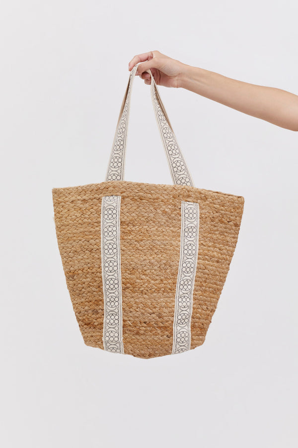 STRAW BEACH BAG