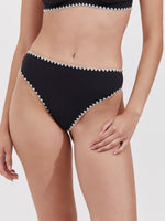 HIGH RISE BIKINI BOTTOM IN BLACK