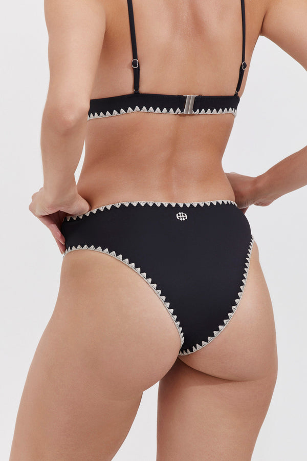 TIANGLE BIKINI TOP IN BLACK