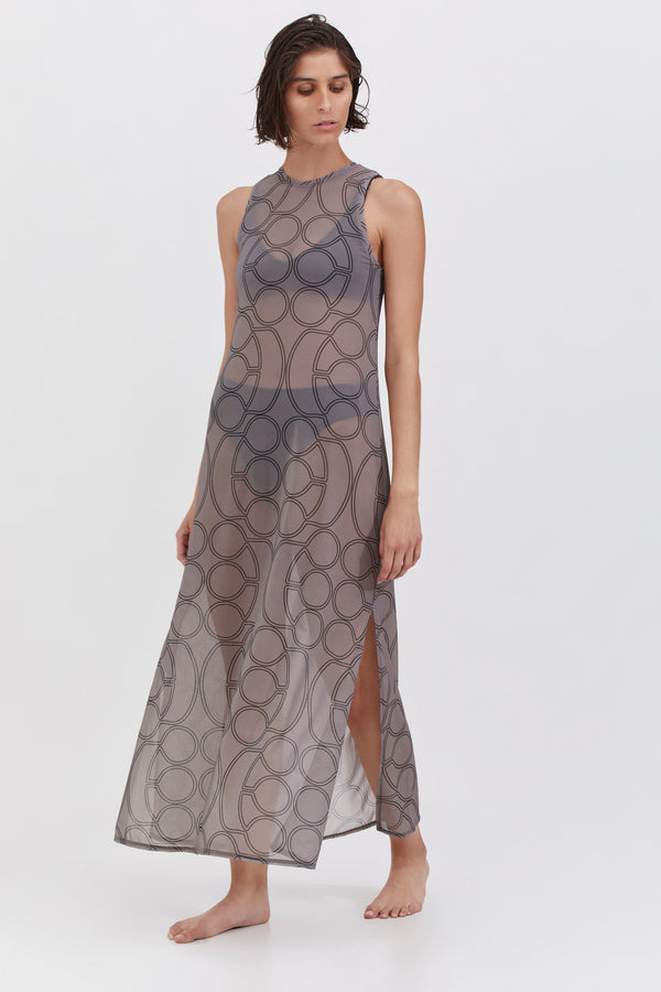 BEACH DRESS IN GREY