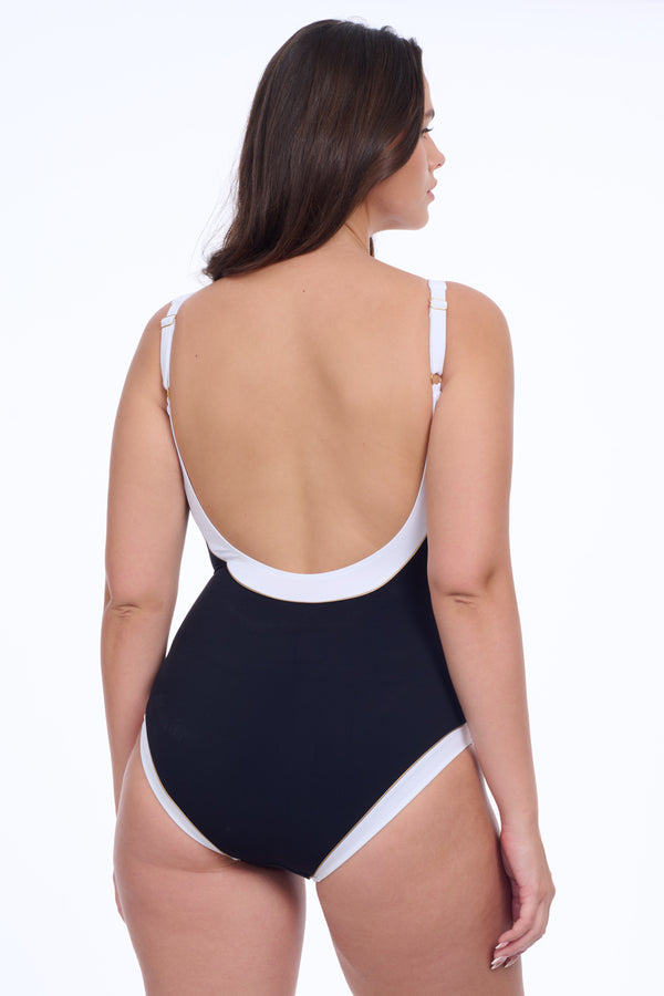 GOTTEX HIGH CLASS SQUARE NECK ONE PIECE SWIMSUIT