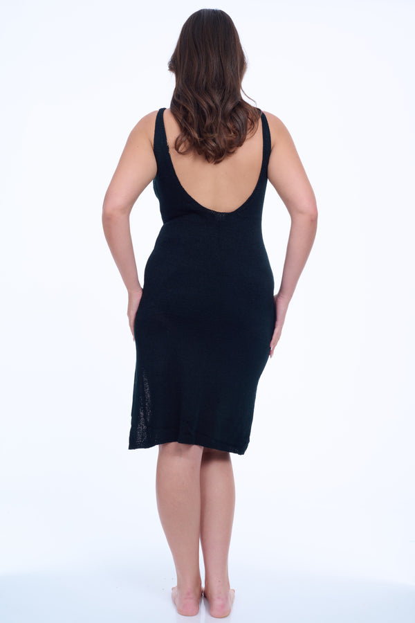 Black Knit Cover Up