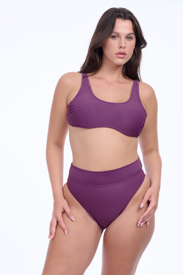 PILPEL BRALETTE IN PURPLE TEXTURE