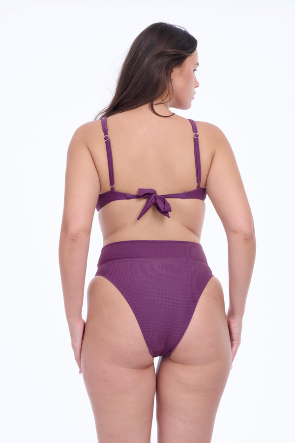 PILPEL BRALETTE IN PURPLE TEXTURE