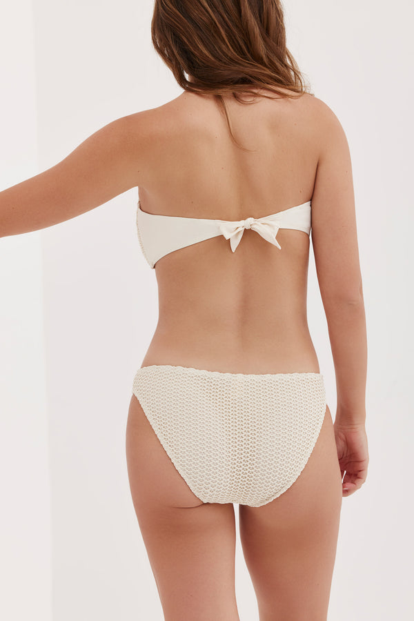 TURKIZ BANDEAU BIKINI TOP - CREAM
