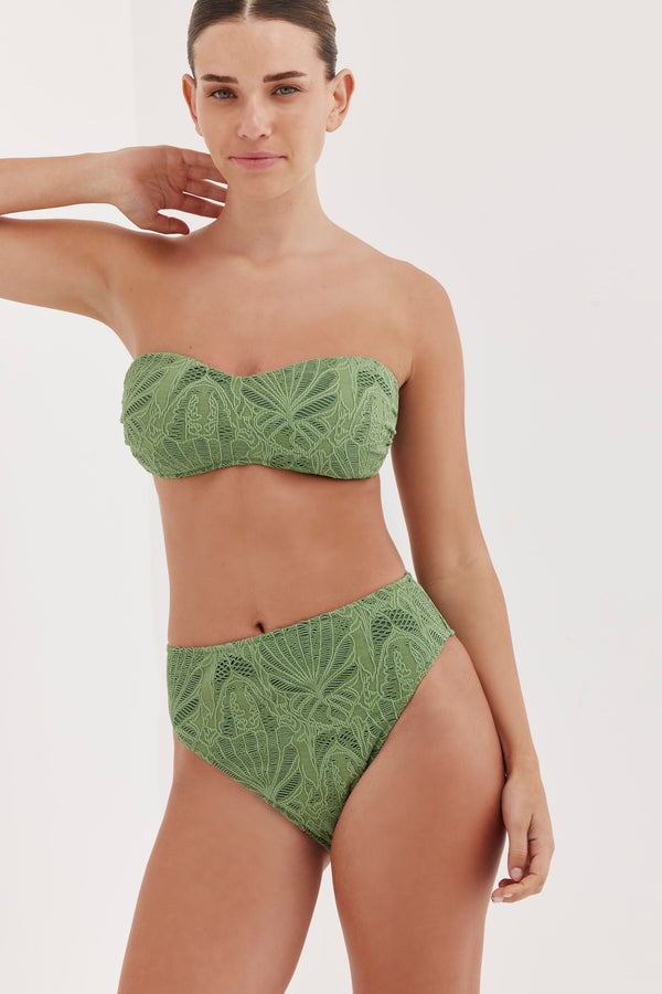 TURKIZ LACE BIKINI BOTTOM - GREEN