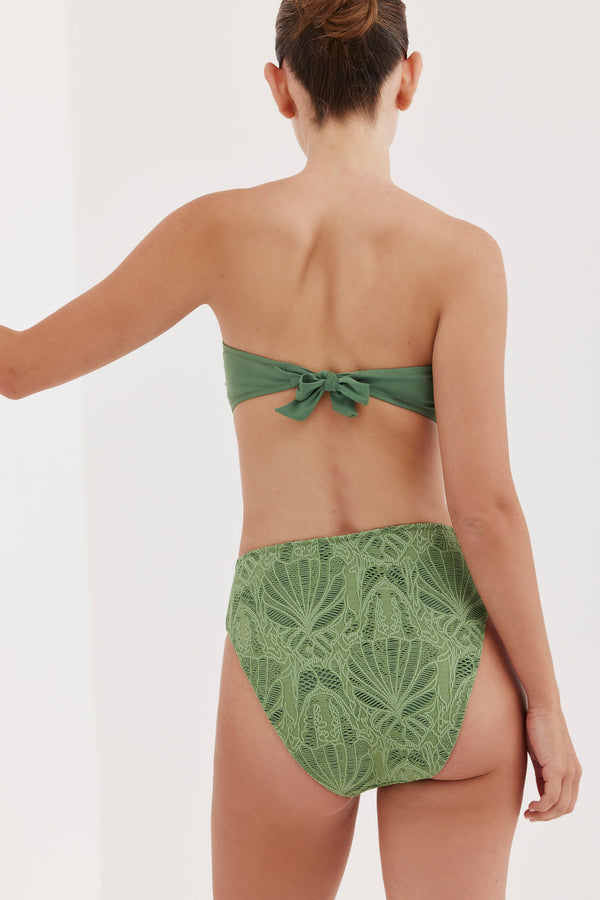 TURKIZ LACE BIKINI TOP - GREEN