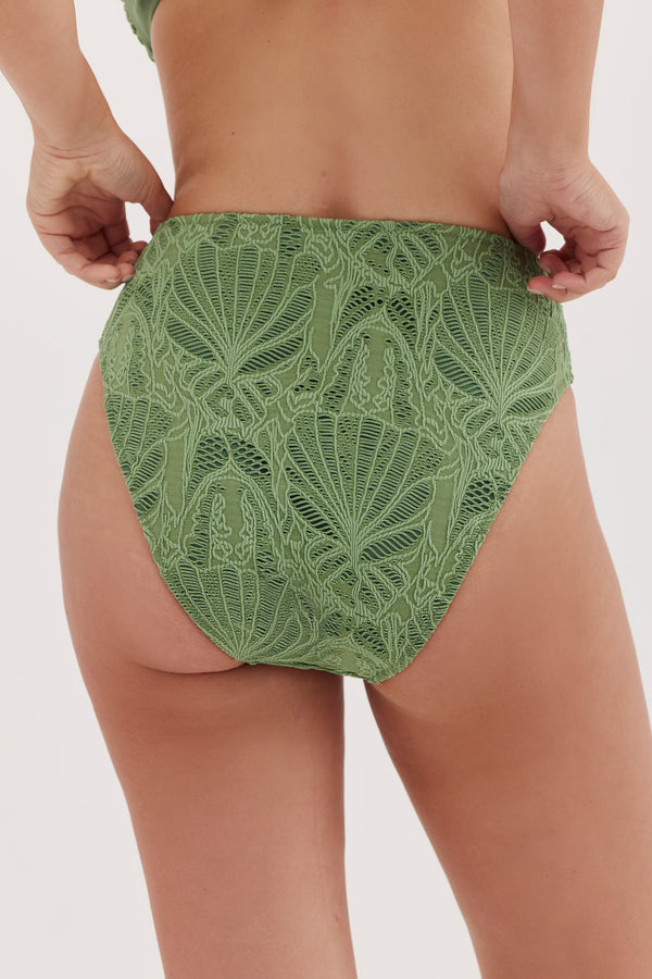 TURKIZ LACE BIKINI BOTTOM - GREEN