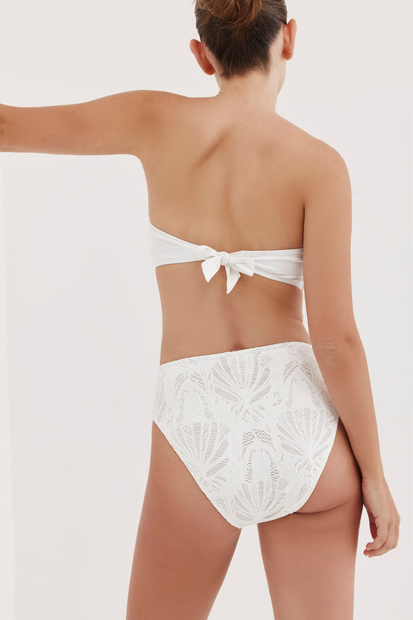 TURKIZ LACE BIKINI TOP - WHITE