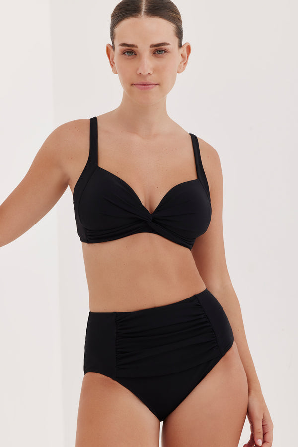 TURKIZ BIKINI TOP - BLACK