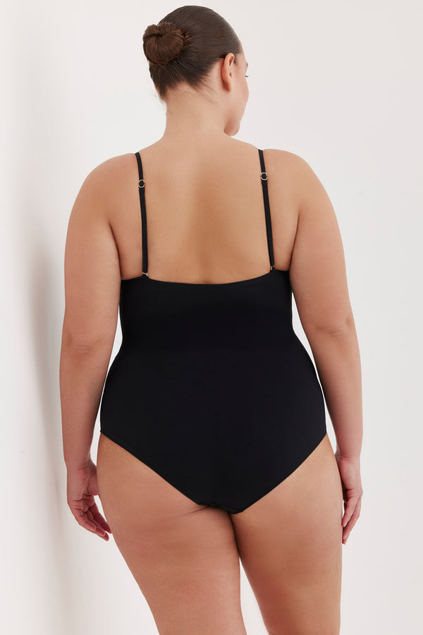 TURKIZ BANDEAU ONE PIECE - BLACK