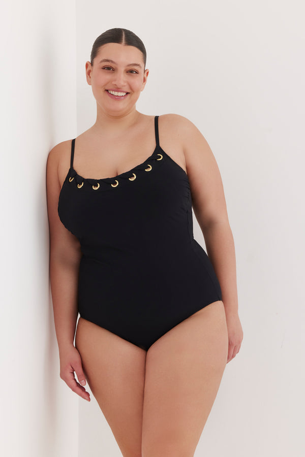 TURKIZ ONE PIECE LOOPS- BLACK