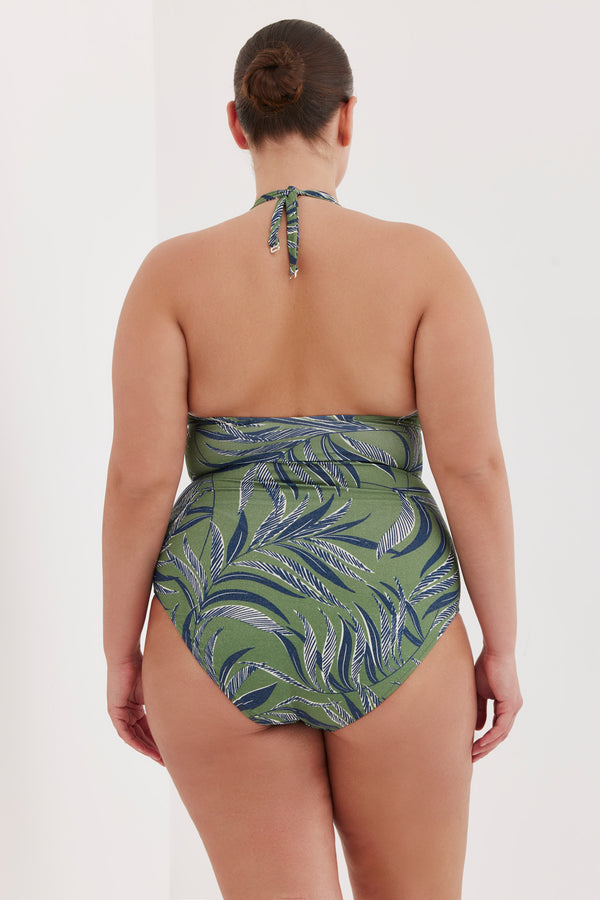 TURKIZ V-NECK ONE PIECE - TROPICAL