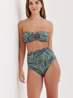 TURKIZ BANDEAU BIKINI TOP - TROPICAL