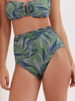 TURKIZ HIGH WAIST BOTTOM - TROPICAL GREEN