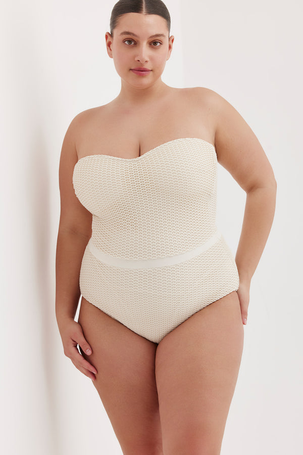 TURKIZ BANDEAU ONE PIECE - CREAM
