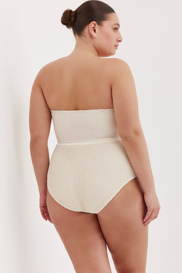 TURKIZ BANDEAU ONE PIECE - CREAM