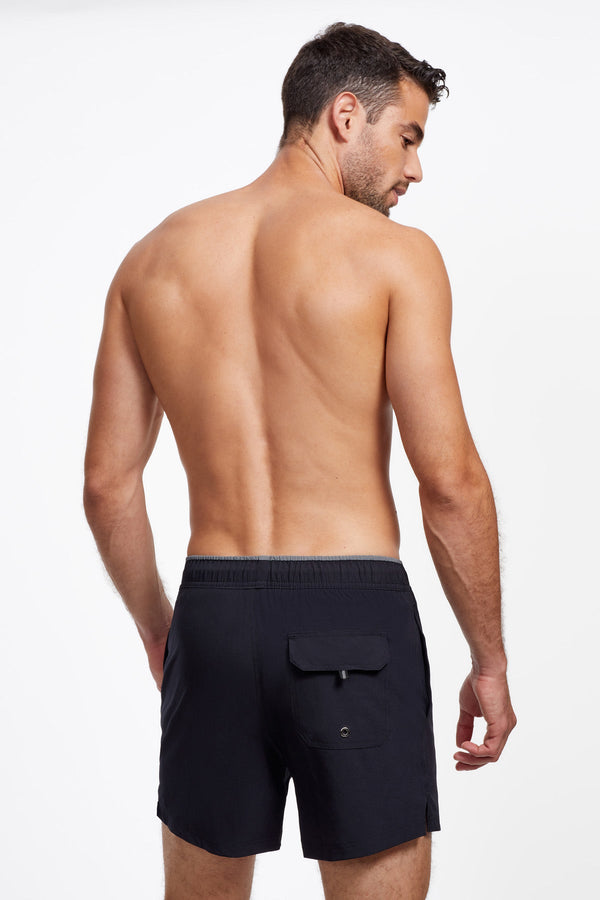 Men's Swim Trunks 5″ Black