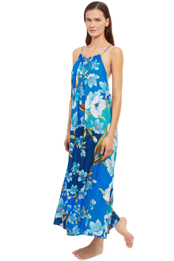 GOTTEX BELLA ROSE HIGH NECK LONG DRESS