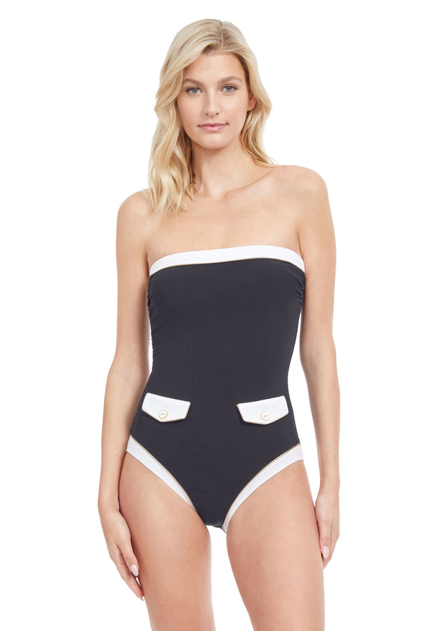 GOTTEX HIGH CLASS BANDEAU ONE PIECE SWIMSUIT