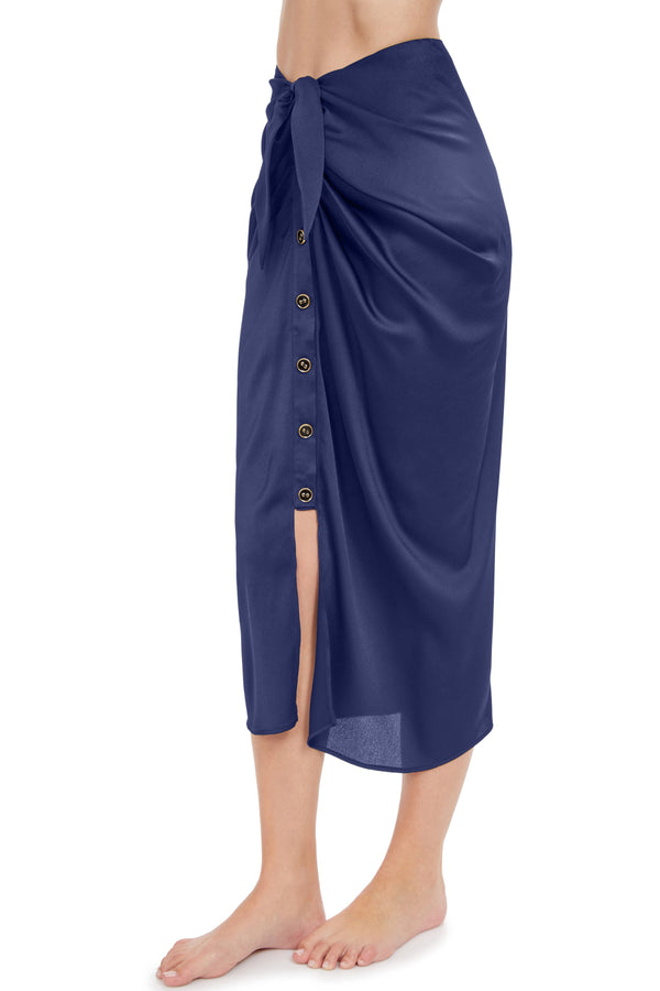 GOTTEX HIGH CLASS TIED SARONG-STYLE COVER UP SKIRT