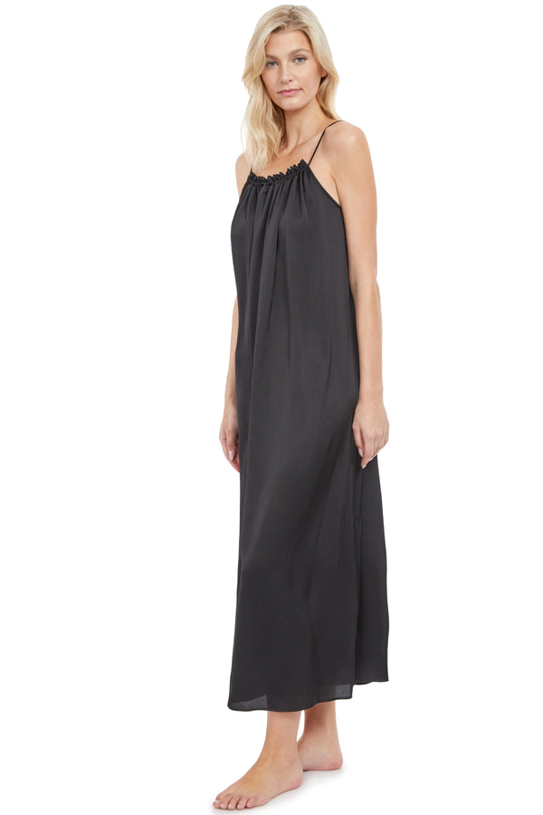 GOTTEX QUEEN OF PARADISE HIGH NECK LONG COVER UP DRESS