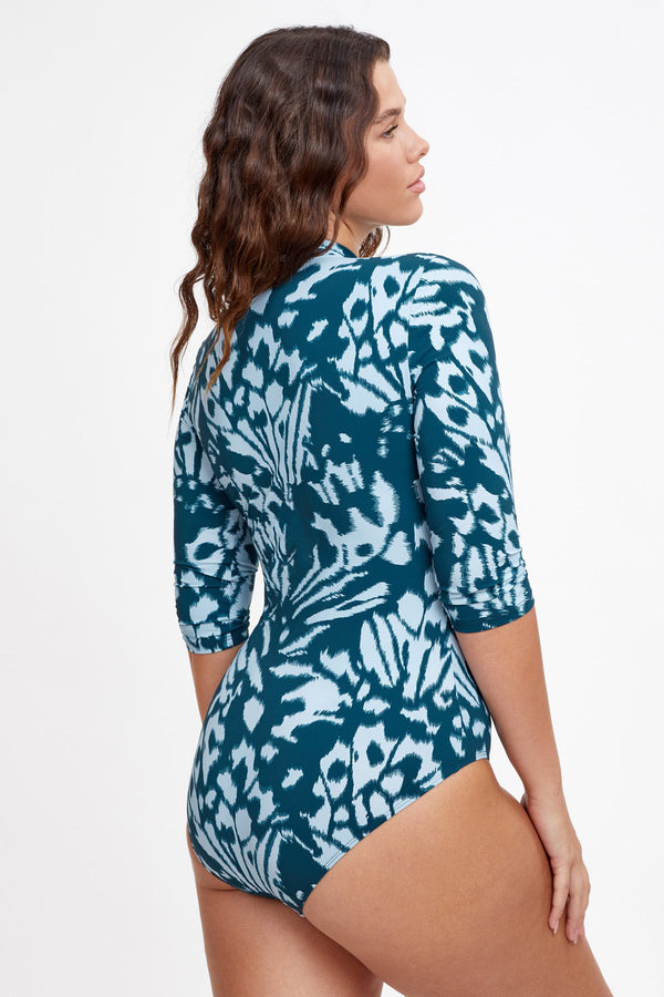 Animal Print Modest Bathing Suit