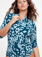Animal Print Modest Bathing Suit