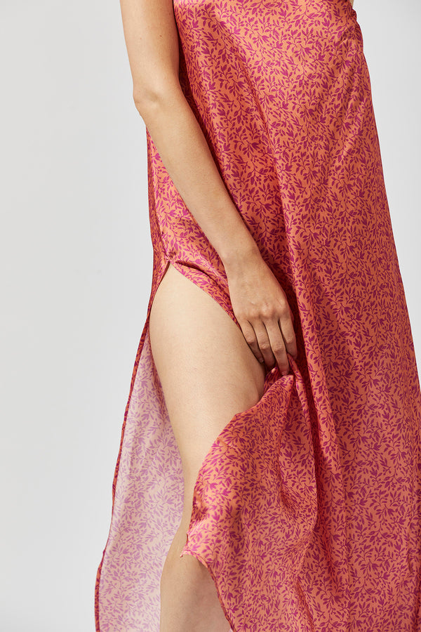 ONE SHOULDER SARONG DRESS