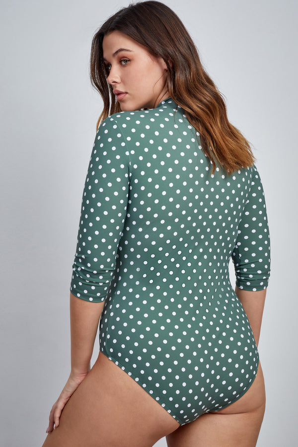 Gottex Modest High Neck Long Sleeve One Piece Swimsuit