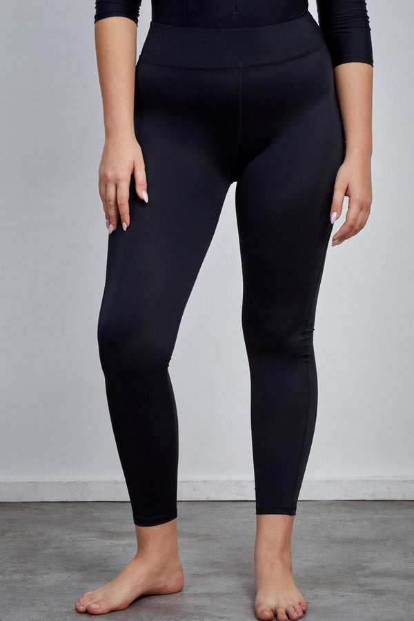 Long Lycra Leggings in Black