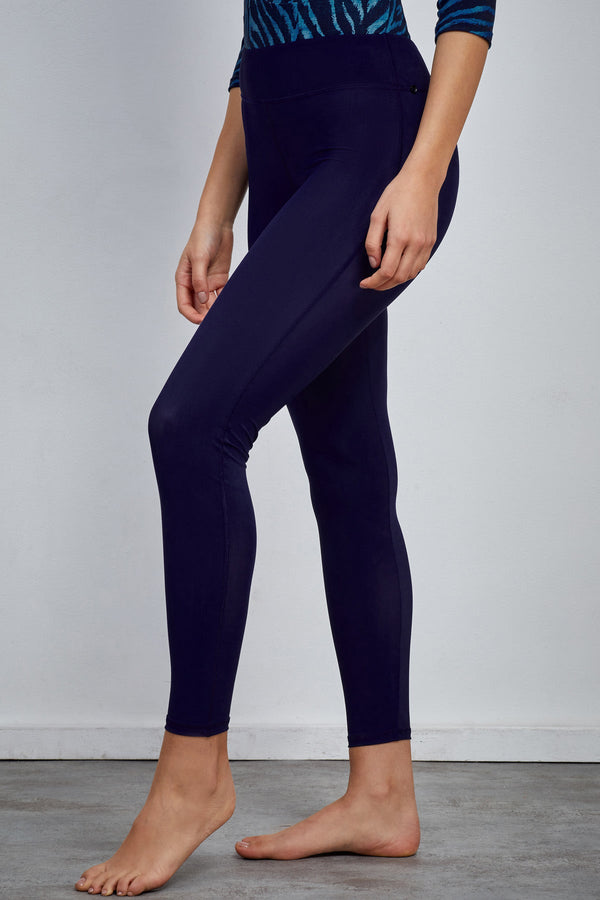 Long Lycra Leggings in Blue