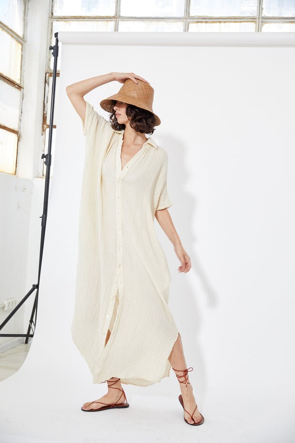 Cream Maxi Dress