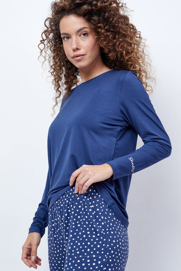 Women's Round Neck Pyjamas Set