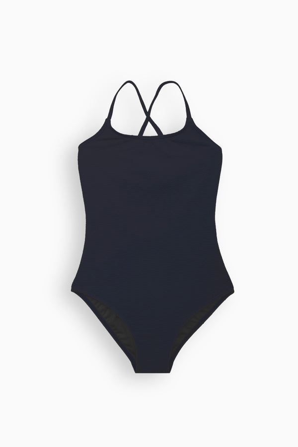 Textured Swimsuit with crossed straps