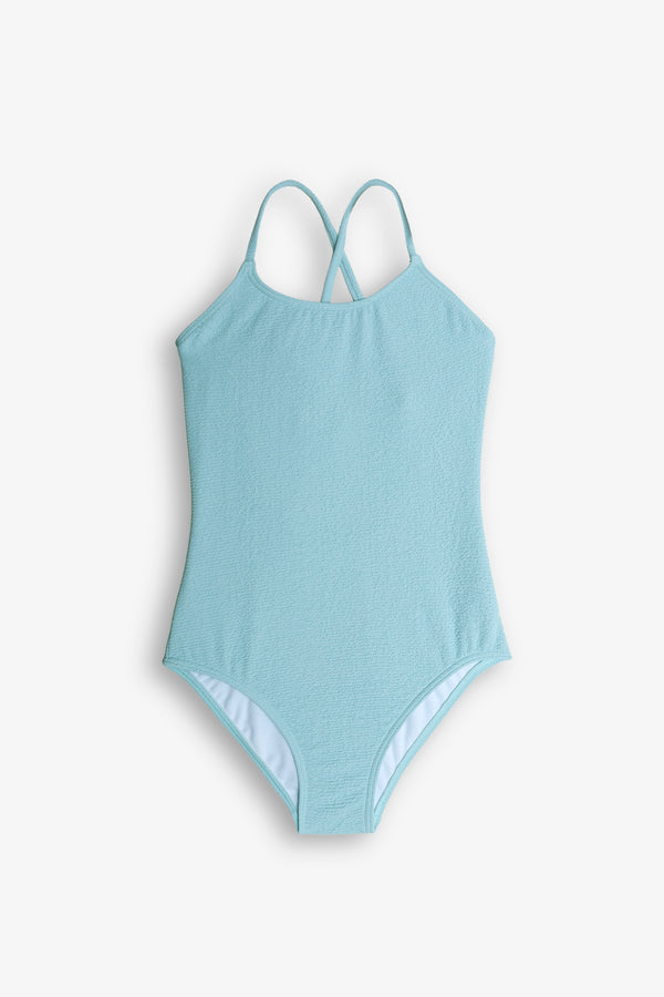 Textured Swimsuit with crossed straps