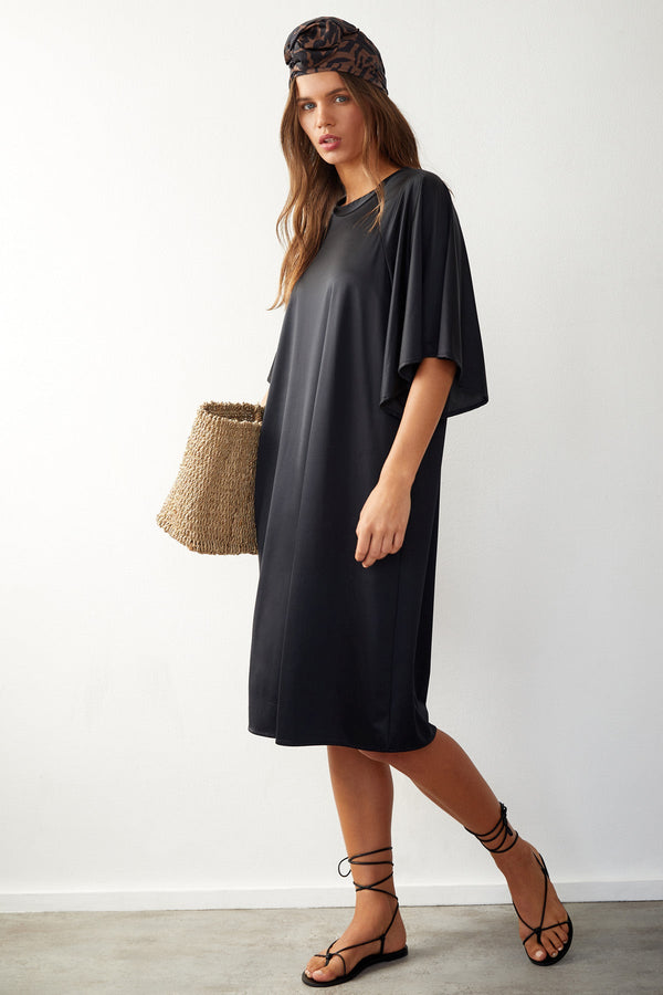 GOTTEX MODEST HIGH NECK LOOSE FITTING DRESS