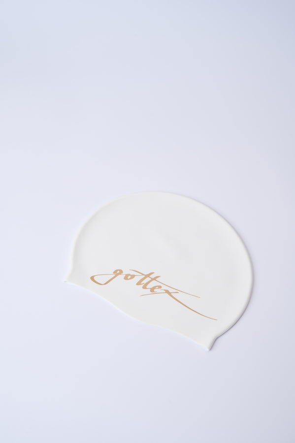 Silicone Swim Cap – White
