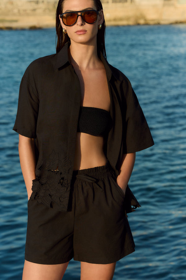 Luma RESORT Cottom Shorts- Black