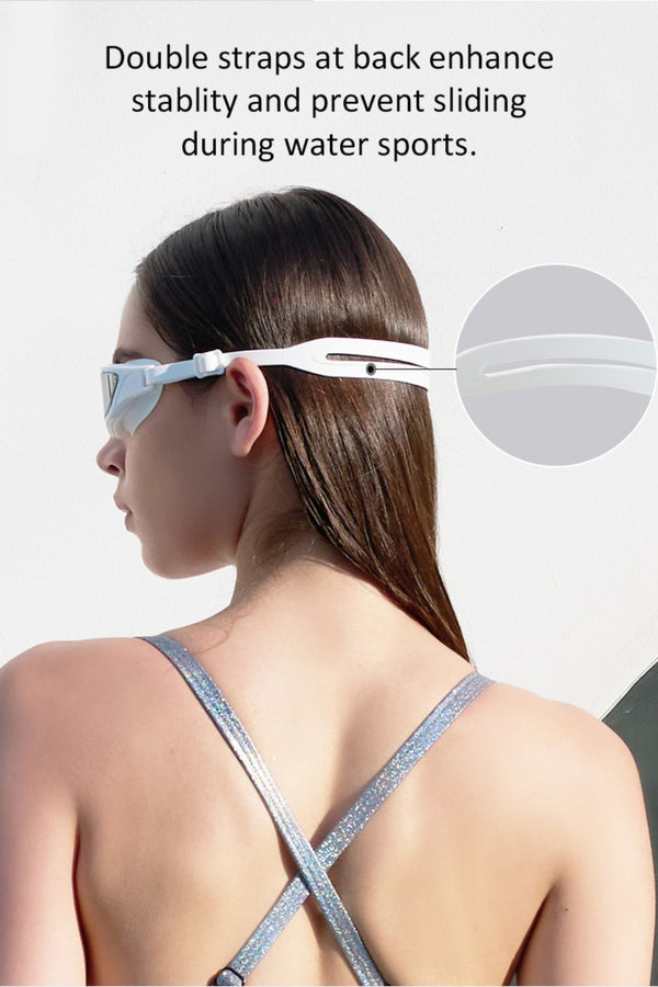 UNISEX SWIM GOGGLES - WHITE