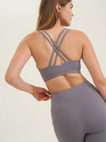 X BY GOTTEX GREY TOP WITH CROSS BACK