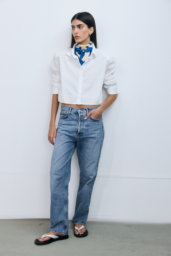 Mykonos Crop Shirt - White