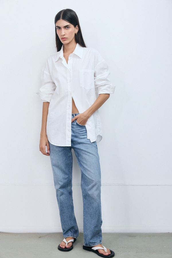 Mykonos Oversize Shirt - White