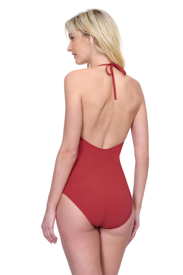 GOTTEX DAY DREAMER HIGH NECK ONE PIECE - RED