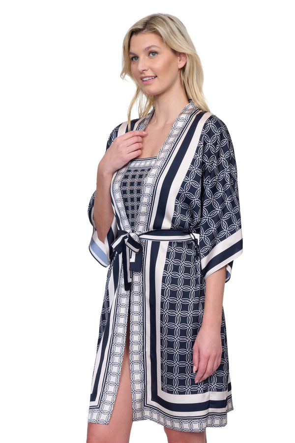 GOTTEX GOLDEN CHIC BELTED KIMONO COVER UP