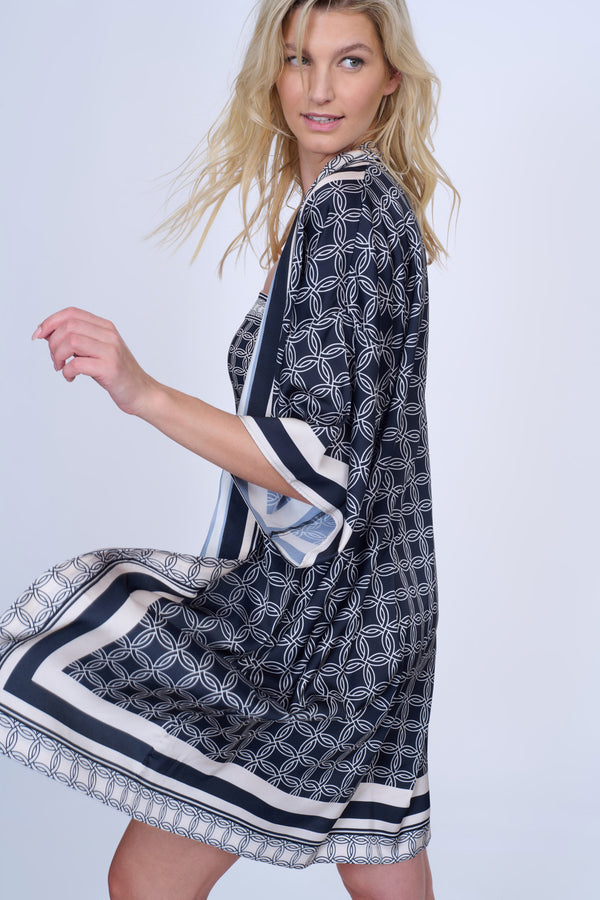 GOTTEX GOLDEN CHIC BELTED KIMONO COVER UP